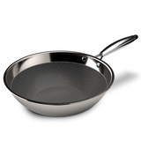 Sartén Wok Acero Inoxidable Antiadherent 26cm Honeycomb Wens