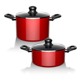 Batería de Cocina 15 Piezas Omni  Red Aluminio Antiadherente