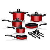 Batería de Cocina 15 Piezas Omni  Red Aluminio Antiadherente
