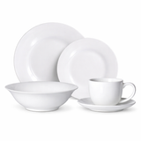 Juego Set de Vajilla 30Pzas Porcelana Blanca Serena  Hallen