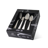 Set Cuchillería Smoke Marble 24 Piezas