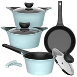 Batería Cocina Aluminio Fundido 7 piezas Fortis Ice