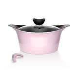 Batería Cocina Aluminio Fundido 7 piezas Fortis Pink