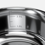 Cacerola Acero Inoxidable con tapa 24Cm