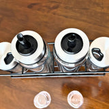 Set Alcuzas De Vidrio con Soporte + Especieros Allegra