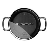 Batería de Cocina 7 Piezas Aluminio Forjado Black