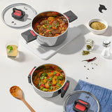 Batería de Cocina 6 Piezas Acero Inoxidable