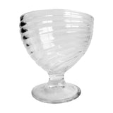 Set 6 Copas de Vidrio Texturizado para Helado 300ml Allegra