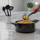 Batería de Cocina 15 Piezas Omni  Black Aluminio Antiadherente
