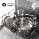 Batería de Cocina 6 Piezas Acero Inoxidable 410-6SS