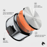 Batería de Cocina 6 Piezas Acero Inoxidable