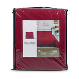 Cubrecama Quilt Reversible 1,5 Plazas Color Rojo Delux Collection Martiné