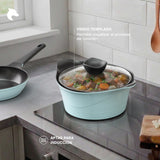 Batería Cocina Aluminio Fundido 7 piezas Fortis Ice