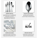 Set de Cubiertos Acero Inoxidable Bristol 30 Piezas krons