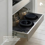 Batería de Cocina 11 Piezas Aluminio Forjado Snap-On Black