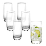 Set 6 Vasos Altos de Vidrio 410ml Cooler Napoles Allegra