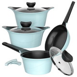 Batería Cocina Aluminio Fundido 7 piezas Fortis Ice