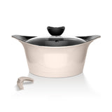 Batería Cocina Aluminio Fundido 7 piezas Fortis Beige