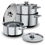 Batería De Cocina 6 Piezas Acero Inoxidable 420-6SS Wens