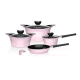 Batería Cocina Aluminio Fundido 7 piezas Fortis Pink