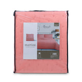 Cubrecama Quilt Reversible Super King Color Coral Delux Collection Martiné