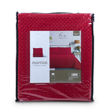Cubrecama Quilt Reversible  Super King Rojo - Magic Collection Martiné