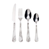Set Cuchillería Smoke Marble 24 Piezas