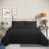 Cubrecama Quilt Reversible  2 Plazas Negro - Magic Collection Martiné