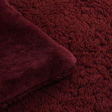 Cubrecama Flannel Liso Con Sherpa 2 Plazas Queen