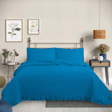 Cubrecama Quilt Reversible  King Turquesa - Magic Collection Martiné
