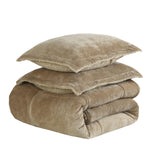 Cubrecama Flannel Liso Con Sherpa 2,5 Plazas King