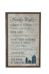 Cuadro Family Rules 35.3x55cm Concepts Life