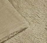 Cubrecama Corduroy Flannel Jacquard Con Sherpa 2,5 Plazas King