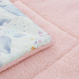 Cubrecama Estampado Con Sherpa Modelo Ivanna