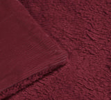 Cubrecama 1,5 Plazas Twin Corduroy Flannel Jacquard Con Sherpa