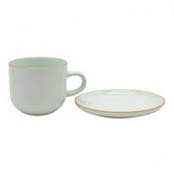 Juego de 12Pzs Tazas Té + Platos 200ml Verde Amalfi Hallen