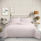 Cubrecama Quilt Reversible 2 Plazas Color Rosa Delux Collection Martiné