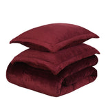 Cubrecama Flannel Liso Con Sherpa 2 Plazas Queen