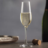 Set 6 Copas Champagne 244cc Cristal Alemán Modelo New Phoenix