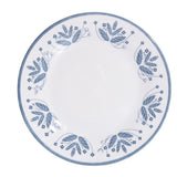 Juego de Vajilla 30 Piezas de Porcelana Decorada Modelo Hannah – Diseño Floral Azul