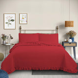 Cubrecama Quilt Reversible  Super King Rojo - Magic Collection Martiné