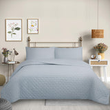 Cubrecama Quilt Reversible King Color Gris Delux Collection Martiné