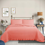 Cubrecama Quilt Reversible  2 PLazas Coral - Magic Collection Martiné