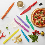 Set 8 Cuchillos Cocineros de Colores Moon