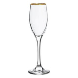 Set De 6 Copas De Champagne 180Cc Ibiza Gold