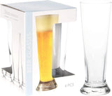 Set 4 Vasos Cerveceros 370Cc Glass