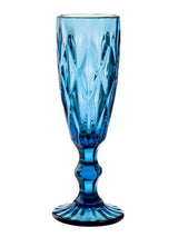 Copa Flute 180 Cc Diamonds Azul